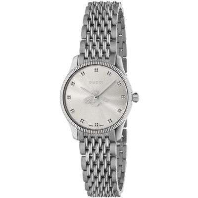 Gucci YA1265019 G-Timeless 29mm Damenuhr Silber Einheitsgröße Gucci YA1265019 G-Timeless 29mm Damenuhr Silber Einheitsgröße