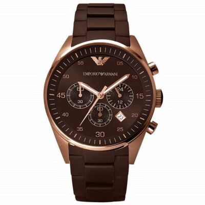 Emporio Armani Chronograph Herrenuhr AR5890 Roségold Einheitsgröße Emporio Armani Chronograph Herrenuhr AR5890 Roségold Einheitsgröße