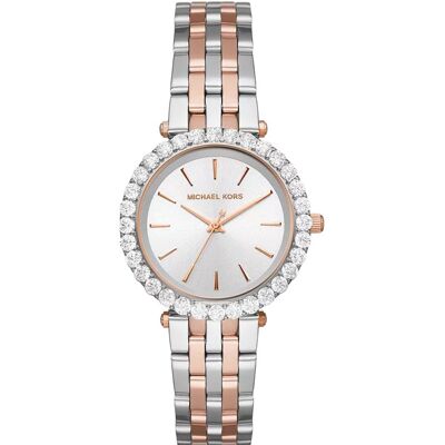 Michael Kors MK4515 MINI DARCI Zweifarbige Damenuhr Silber und Roségold Einheitsgröße Michael Kors MK4515 MINI DARCI Zweifarbige Damenuhr Silber und Roségold Einheitsgröße