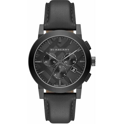 Burberry BU9364 The City Chronograph Herrenuhr Schwarz Einheitsgröße Burberry BU9364 The City Chronograph Herrenuhr Schwarz Einheitsgröße