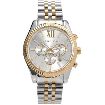 Michael Kors Herrenuhr Lexington MK8344 Silber Gold Einheitsgröße Michael Kors Herrenuhr Lexington MK8344 Silber Gold Einheitsgröße