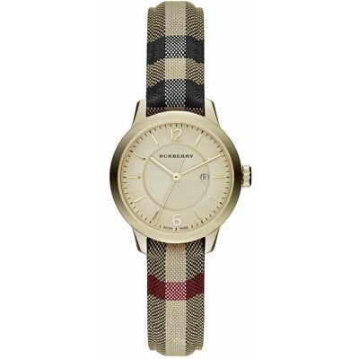 Burberry BU10104 Honig Check gestempelt Zifferblatt Damenuhr Mehrfarben Einheitsgröße Burberry BU10104 Honig Check gestempelt Zifferblatt Damenuhr Mehrfarben Einheitsgröße