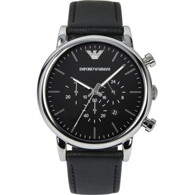Emporio Armani Luigi Herrenuhr schwarz AR1828 Schwarz Einheitsgröße Emporio Armani Luigi Herrenuhr schwarz AR1828 Schwarz Einheitsgröße