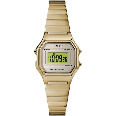 Montre Timex Classic Digital Mini Pour Femmes Doré TW2T48000 Gold Einheitsgröße Montre Timex Classic Digital Mini Pour Femmes Doré TW2T48000 Gold Einheitsgröße