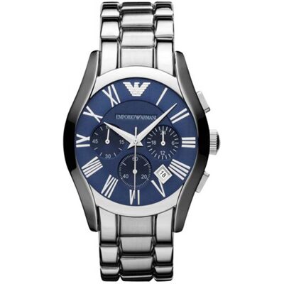 Emporio Armani Herren Chronograph Uhr AR1635 Silber Einheitsgröße Emporio Armani Herren Chronograph Uhr AR1635 Silber Einheitsgröße