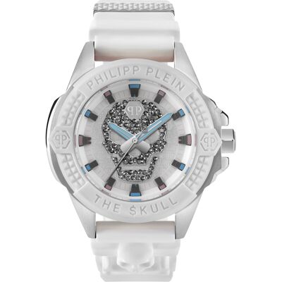 Philipp Plein The $kull Weiß Unisex Armbanduhr PWAAA1521 Weiß Einheitsgröße Philipp Plein The $kull Weiß Unisex Armbanduhr PWAAA1521 Weiß Einheitsgröße