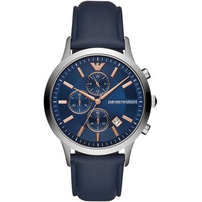 Emporio Armani Herren Chronograph Uhr AR11216 Silber Einheitsgröße Emporio Armani Herren Chronograph Uhr AR11216 Silber Einheitsgröße
