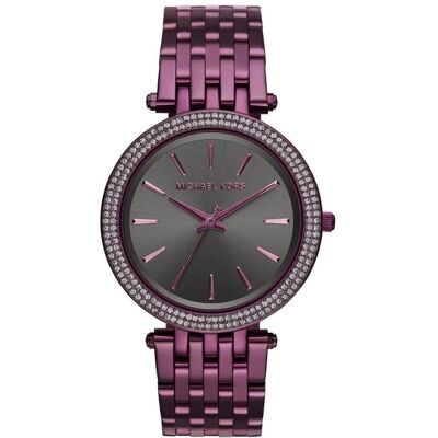 Michael Kors MK3554 Darci Gunmetal Zifferblatt Damenuhr Lila Einheitsgröße Michael Kors MK3554 Darci Gunmetal Zifferblatt Damenuhr Lila Einheitsgröße