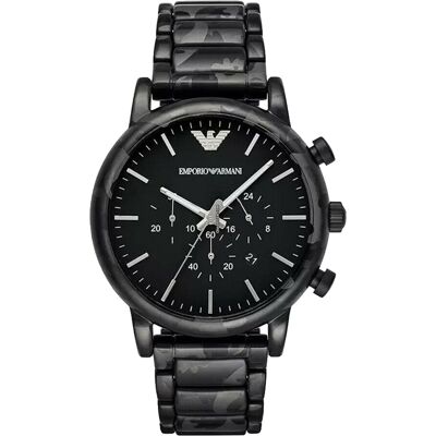 Emporio Armani Herrenuhr Luigi Chronograph AR11045 Schwarz Einheitsgröße Emporio Armani Herrenuhr Luigi Chronograph AR11045 Schwarz Einheitsgröße