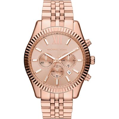 Michael Kors Herrenuhr Lexington MK8319 Schwarz und Roségold Einheitsgröße Michael Kors Herrenuhr Lexington MK8319 Schwarz und Roségold Einheitsgröße