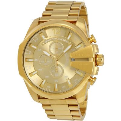 Diesel Mega Chief Herren Gold Uhr DZ4360 Gold Einheitsgröße Diesel Mega Chief Herren Gold Uhr DZ4360 Gold Einheitsgröße