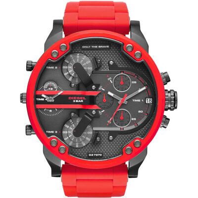 Diesel Herren Daddy 2.0 Chronograph Uhr DZ7370 Rot Einheitsgröße Diesel Herren Daddy 2.0 Chronograph Uhr DZ7370 Rot Einheitsgröße