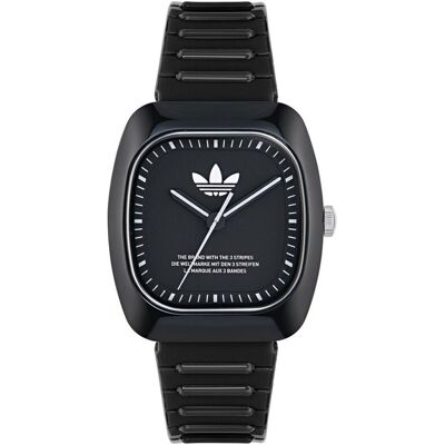 Adidas Originals Retro Wave Zwei Unisex schwarze Uhr AOSY24531 Schwarz Einheitsgröße Adidas Originals Retro Wave Zwei Unisex schwarze Uhr AOSY24531 Schwarz Einheitsgröße
