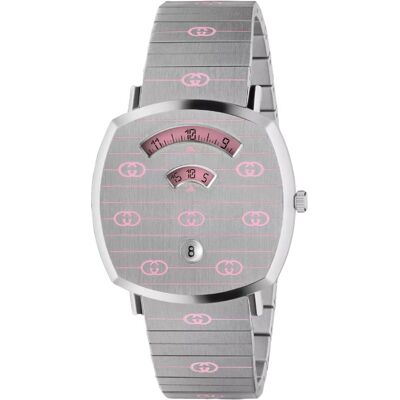 Gucci YA157438 Rosa Damenuhr Silber Einheitsgröße Gucci YA157438 Rosa Damenuhr Silber Einheitsgröße