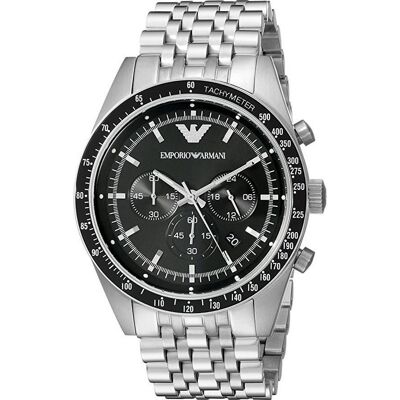 Emporio Armani AR5988 Tazio Chronograph Herrenuhr Mehrfarben Einheitsgröße Emporio Armani AR5988 Tazio Chronograph Herrenuhr Mehrfarben Einheitsgröße