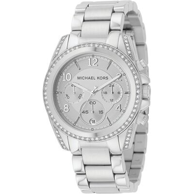 Michael Kors Blair Chronograph Damenuhr MK5165 Silber Einheitsgröße Michael Kors Blair Chronograph Damenuhr MK5165 Silber Einheitsgröße