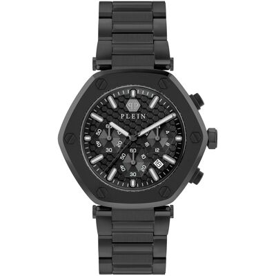 Philipp Plein The Hexagon Chrono Herren schwarze Uhr PWZBA0623 Schwarz Einheitsgröße Philipp Plein The Hexagon Chrono Herren schwarze Uhr PWZBA0623 Schwarz Einheitsgröße