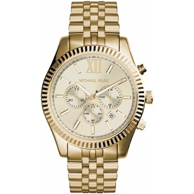 Michael Kors MK8281 Lexington Gold Herrenuhr Gold Einheitsgröße Michael Kors MK8281 Lexington Gold Herrenuhr Gold Einheitsgröße