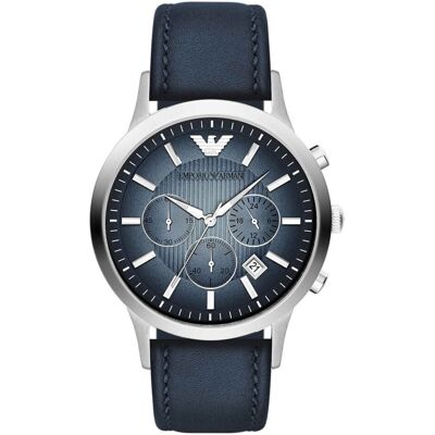 Emporio Armani AR2473 Renato Chronograph Herrenuhr Blau Einheitsgröße Emporio Armani AR2473 Renato Chronograph Herrenuhr Blau Einheitsgröße