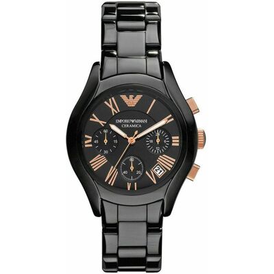 Emporio Armani AR1411 Schwarz Keramik Damenuhr Schwarz Einheitsgröße Emporio Armani AR1411 Schwarz Keramik Damenuhr Schwarz Einheitsgröße