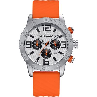 Breed Double Agent Chronographenuhr mit Datum Silber Einheitsgröße Breed Double Agent Chronographenuhr mit Datum Silber Einheitsgröße