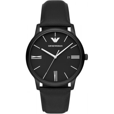 Emporio Armani Minimalist Schwarz Herren Armbanduhr AR11573 Schwarz Einheitsgröße Emporio Armani Minimalist Schwarz Herren Armbanduhr AR11573 Schwarz Einheitsgröße