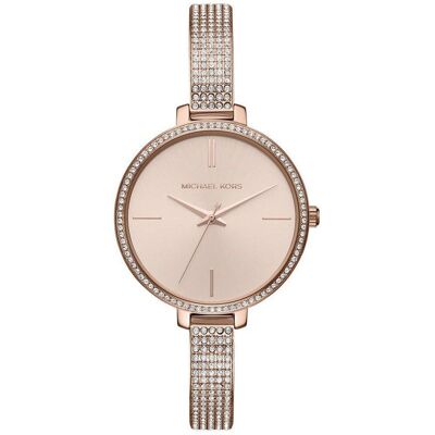 Michael Kors MK3785 Jaryn Kristall Rose Gold Zifferblatt Damenuhr Roségold Einheitsgröße Michael Kors MK3785 Jaryn Kristall Rose Gold Zifferblatt Damenuhr Roségold Einheitsgröße