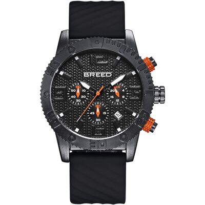 Breed Double Agent Chronographenuhr mit Datum Schwarz Einheitsgröße Breed Double Agent Chronographenuhr mit Datum Schwarz Einheitsgröße