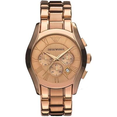 Emporio Armani AR0365 Rose Gold Chronograph Herrenuhr Roségold Einheitsgröße Emporio Armani AR0365 Rose Gold Chronograph Herrenuhr Roségold Einheitsgröße