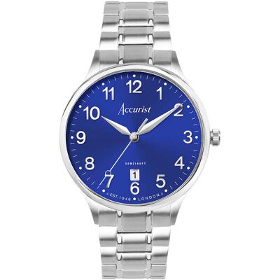 Accurist 73003 Herren Klassische Uhr Silber Einheitsgröße Accurist 73003 Herren Klassische Uhr Silber Einheitsgröße