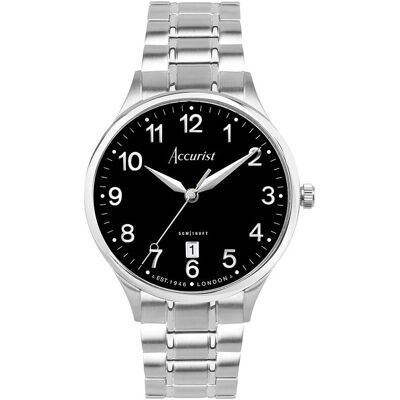 Accurist 73002 Herren Klassische Uhr Silber Einheitsgröße Accurist 73002 Herren Klassische Uhr Silber Einheitsgröße