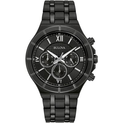 Bulova Schwarz Herren Armbanduhr 98A242 Schwarz Einheitsgröße Bulova Schwarz Herren Armbanduhr 98A242 Schwarz Einheitsgröße