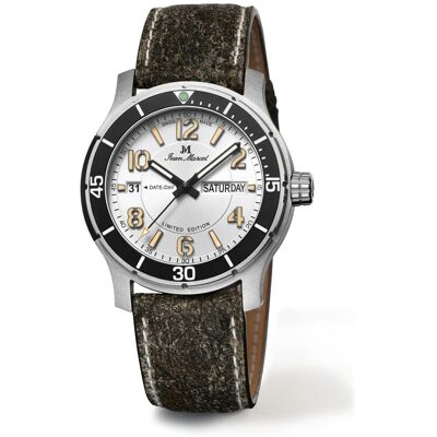 Jean Marcel Herren Armbanduhr Edelstahl Satiniert 24,5cm Silber Einheitsgröße Jean Marcel Herren Armbanduhr Edelstahl Satiniert 24,5cm Silber Einheitsgröße