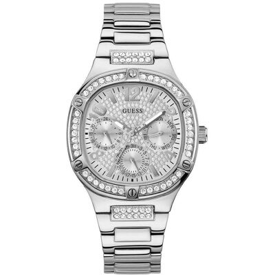 Elegante Guess GW0558L1 Duchess Damenuhr mit Chronograph Silber Einheitsgröße Elegante Guess GW0558L1 Duchess Damenuhr mit Chronograph Silber Einheitsgröße