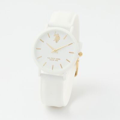 U.S. Polo Assn. Uhr Lucy Damenarmbanduhr Elfenbein Einheitsgröße U.S. Polo Assn. Uhr Lucy Damenarmbanduhr Elfenbein Einheitsgröße