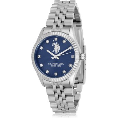 U.S. Polo Assn. Uhr Azure Damenarmbanduhr Silber Einheitsgröße U.S. Polo Assn. Uhr Azure Damenarmbanduhr Silber Einheitsgröße