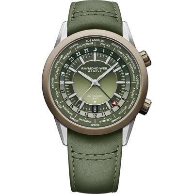 Raymond Weil Freelancer Grün Herren Armbanduhr 2765-SBC-52001 Grün Einheitsgröße Raymond Weil Freelancer Grün Herren Armbanduhr 2765-SBC-52001 Grün Einheitsgröße
