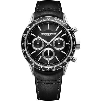 Raymond Weil Freelancer Schwarz Herren Armbanduhr 7741-SC1-20021 Schwarz Einheitsgröße Raymond Weil Freelancer Schwarz Herren Armbanduhr 7741-SC1-20021 Schwarz Einheitsgröße