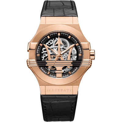 Maserati Potenza R8821108039 42 mm Automatische Skelett Herrenuhr Schwarz Einheitsgröße Maserati Potenza R8821108039 42 mm Automatische Skelett Herrenuhr Schwarz Einheitsgröße