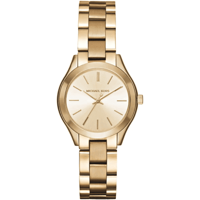 Michael Kors MK3512 Mini Slim Runway Damenuhr 34 mm Goldfarbene Edelstahl Gold Einheitsgröße Michael Kors MK3512 Mini Slim Runway Damenuhr 34 mm Goldfarbene Edelstahl Gold Einheitsgröße
