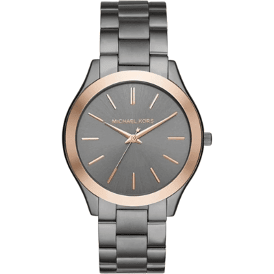 Michael Kors MK8576 Slim Runway Unisex 44 mm Gunmetal Uhr Grau Einheitsgröße Michael Kors MK8576 Slim Runway Unisex 44 mm Gunmetal Uhr Grau Einheitsgröße