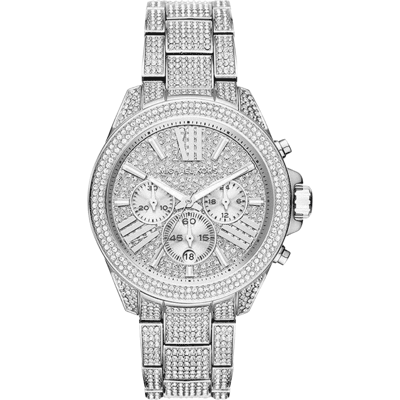 Michael Kors MK6317 Wren 42 mm Edelstahl Chronograph Damenarmbanduhr Silber Einheitsgröße Michael Kors MK6317 Wren 42 mm Edelstahl Chronograph Damenarmbanduhr Silber Einheitsgröße