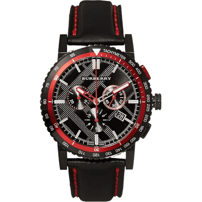 Burberry BU9803 Herren Chronograph Uhr Schwarz Einheitsgröße Burberry BU9803 Herren Chronograph Uhr Schwarz Einheitsgröße