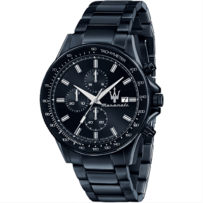 Maserati Sfida Chronograph Herrenuhr mit blauem Zifferblatt - Modell R8873640023 Blau Einheitsgröße Maserati Sfida Chronograph Herrenuhr mit blauem Zifferblatt - Modell R8873640023 Blau Einheitsgröße