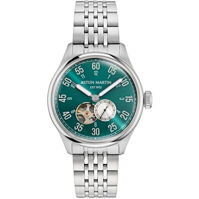 Aston Martin Aml Timeless Ts1 Herren Silberne Uhr MTTS1F504 Silber Einheitsgröße Aston Martin Aml Timeless Ts1 Herren Silberne Uhr MTTS1F504 Silber Einheitsgröße