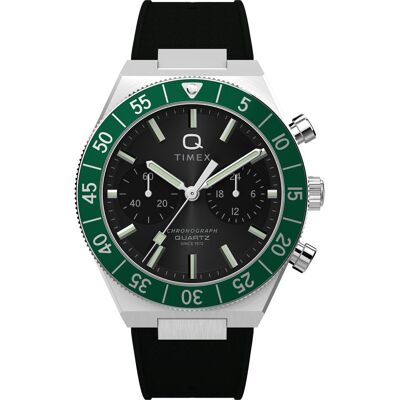 Timex Q Timex Continental Schwarz Herren Armbanduhr TW2Y56100 Schwarz Einheitsgröße Timex Q Timex Continental Schwarz Herren Armbanduhr TW2Y56100 Schwarz Einheitsgröße