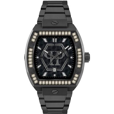 Philipp Plein Hexagon Phantom Schwarz Herren Armbanduhr PWPUA1125 Schwarz Einheitsgröße Philipp Plein Hexagon Phantom Schwarz Herren Armbanduhr PWPUA1125 Schwarz Einheitsgröße