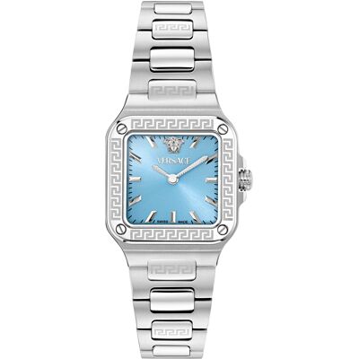 Versace Greca Edge Silber Damen Armbanduhr VE5G00726 Silber Einheitsgröße Versace Greca Edge Silber Damen Armbanduhr VE5G00726 Silber Einheitsgröße
