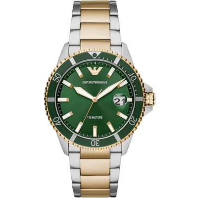 Emporio Armani AR80063 Zweifarbige Herrenuhr Mehrfarben Einheitsgröße Emporio Armani AR80063 Zweifarbige Herrenuhr Mehrfarben Einheitsgröße