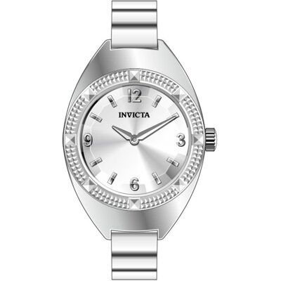 Invicta Mini Ring Uhr 50640 Damenarmbanduhr - Quartz Uhrwerk - Edelstahl mit Silbernem Zifferblatt - 20 mm Silber Einheitsgröße Invicta Mini Ring Uhr 50640 Damenarmbanduhr - Quartz Uhrwerk - Edelstahl mit Silbernem Zifferblatt - 20 mm Silber Einheitsgröße